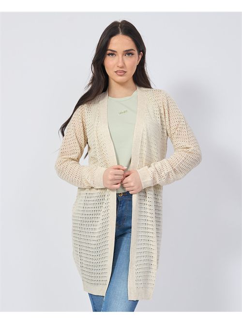 Cardigan long Yes Zee en mélange de lin ajouré YES ZEE | M439-HF000245